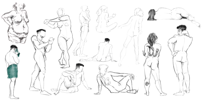 Cours de morphologie (poses de 5 à 15 minutes) - 2023  